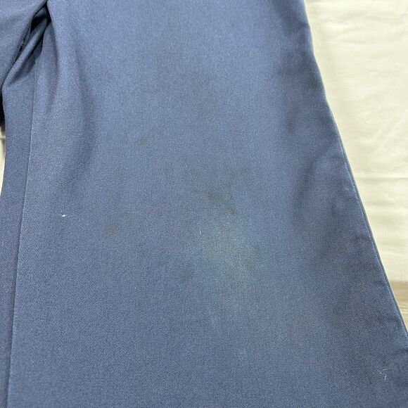 Vintage Roebucks Coverall Mens 50R Collared Snap Button Zip Pocket USA Blue - Picture 7 of 16